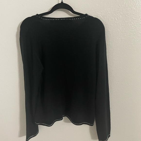 Zena Jeans Black cardigan size L - Picture 4 of 4